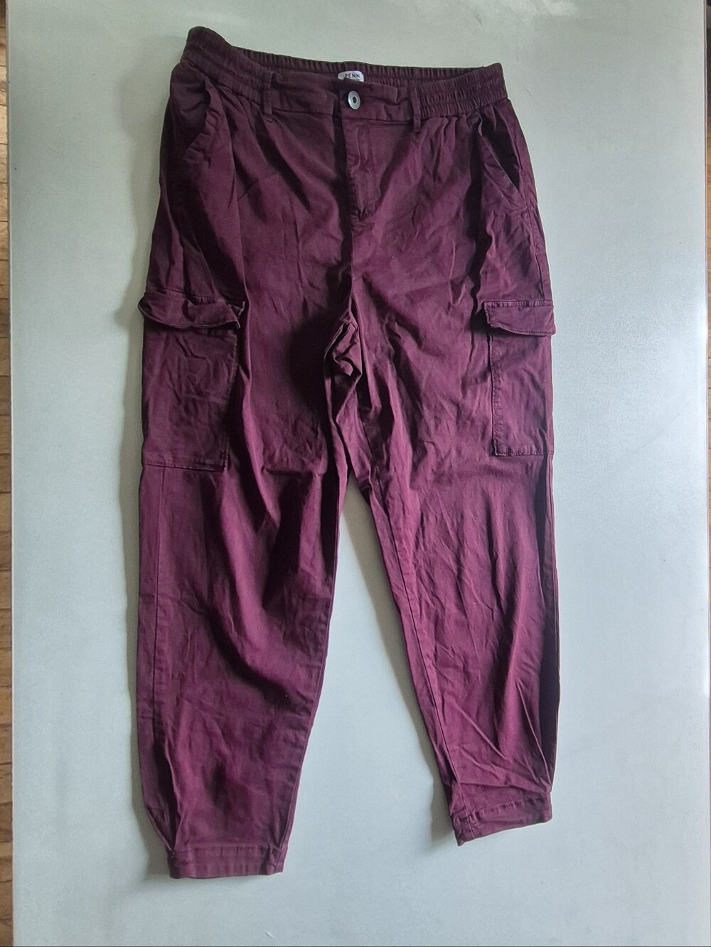 Burgundy Cargo Type Pants